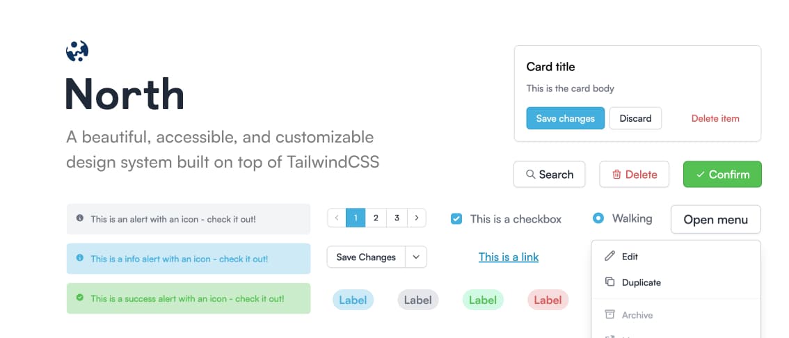 North design system header image